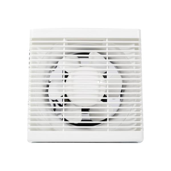 Alta Potência Silencioso Parede Montado Obturador Fano de Escape 6 8 polegadas 240V Preto para cozinha Banheiro