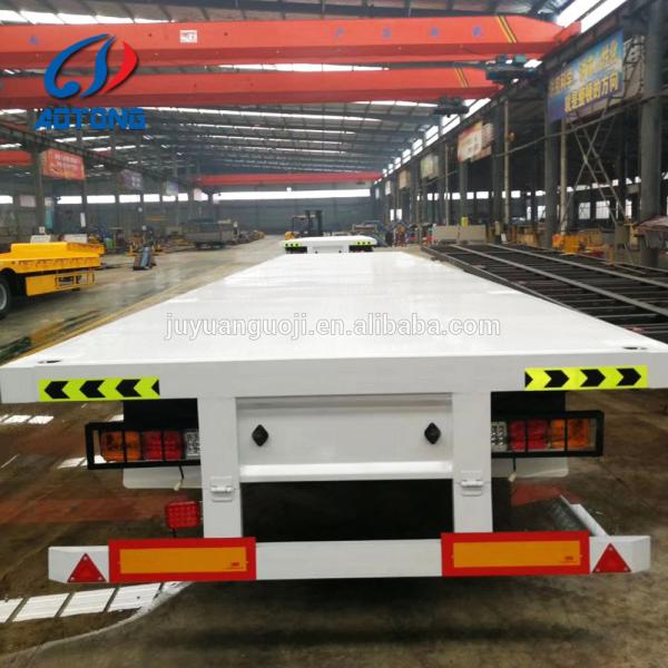 40ft Container Carrier Flatbed Truck Trailer For Cargo Transport
