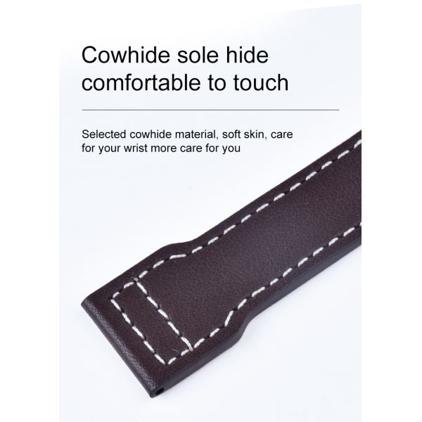 Woven-line 3D Genuine Leather Watch Strap · OEM/ODM