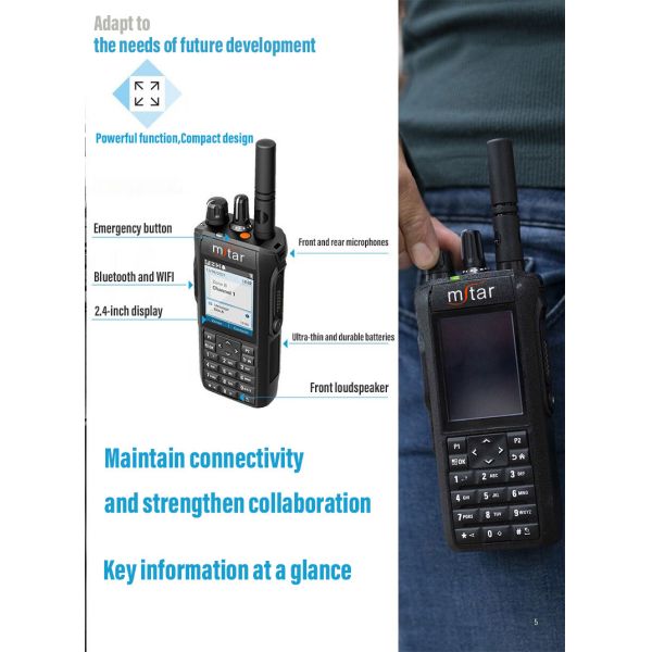 R7 DMR Intercom GPS Waterproof Long Range Two Way Radio Walkie Talkie for Professional Use
