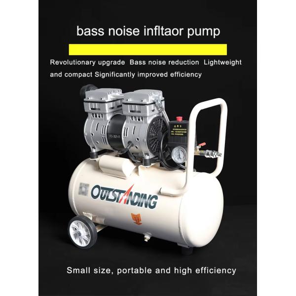 Kuli 40L Silent Oil-Free Small 220v Pump Dental Woodworking Repair Paint Air Compressor Universal Tool Kit Set Machine