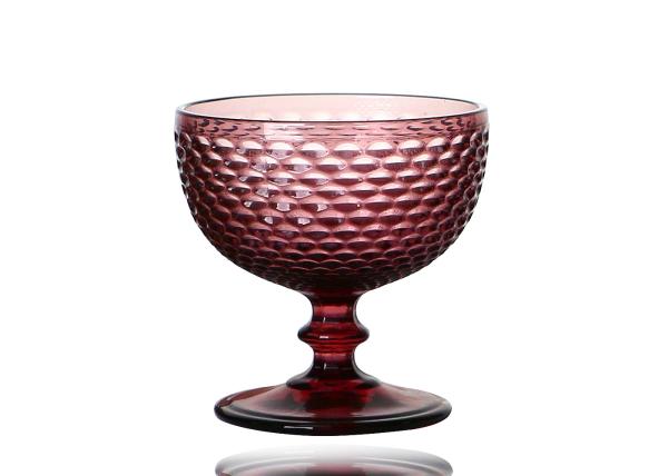 Thickened Bottom Lead Free Crystal Ice Cream Cups , FDA Individual Ice Cream Cups