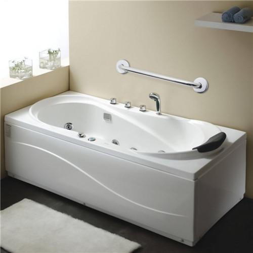 Easy Clean Bathroom Fixtures And Fittings / Polished Bathroom Grab Rails Max Load 150KG