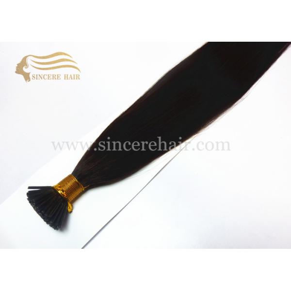 55 CM Double Drawn Virgin Human Hair Extensions Flat-Tip for sale - Black Fusion Flat Shape Hair Extension for sale
