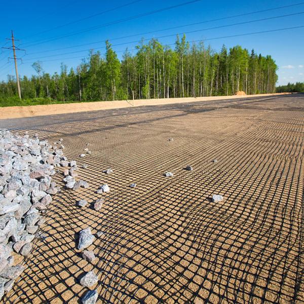 Geogrid Reinforced Road Platic Extruded Geogrid For Road Base