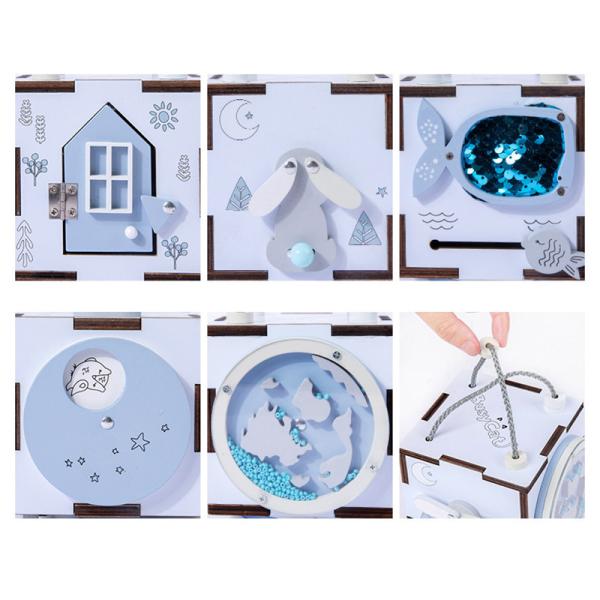 Children Unisex Montessori Wooden Busy Board For Fine Motor Skills Trave