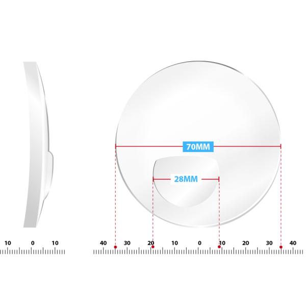 Bifocal Vision Transition Eyeglass Lenses , 1.56 Semi Finished Resin Bifocal Lenses