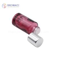 Bouteille d'huile essentielle en verre rond, bouchon de gouttelette en aluminium 20 ml