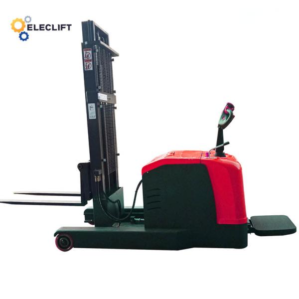 Pneumatic Tire Warehouse Forklift Trucks Electric Reach Stacker For Logistics Operations