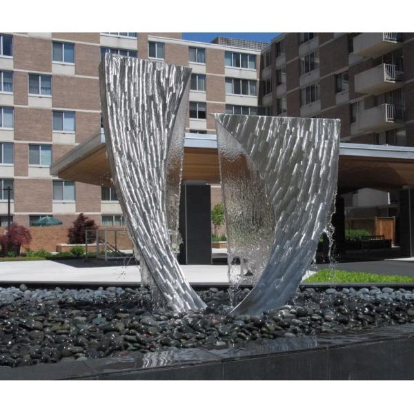 Decorative Outdoor Garden Water Fountain Stainless Steel Sculpture
