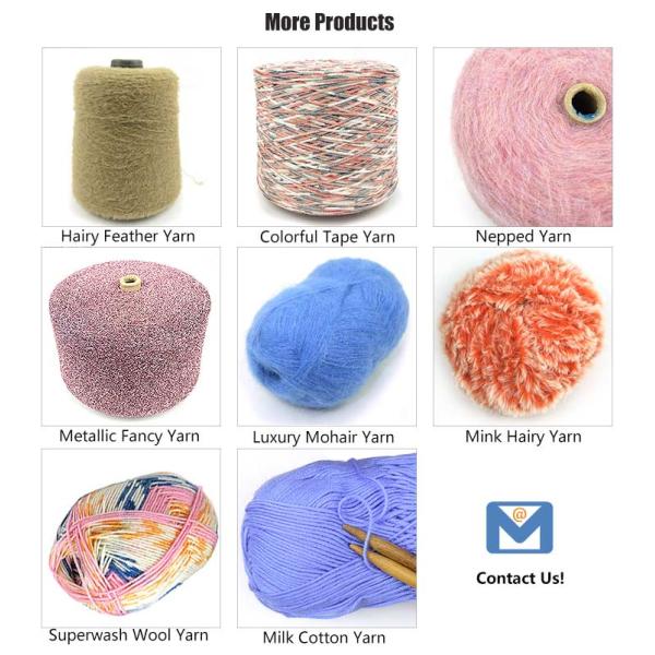 Волосы 1ends 3GG ЯКОВ пряжи шерстей серого цвета 1/3NM Menlange коренастые акриловые для вязать машины