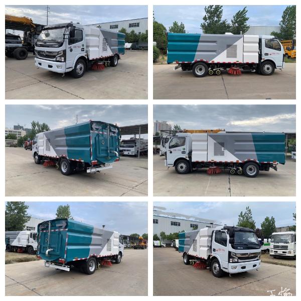 Tanque de água de 5000 litros e tanque de poeira de 5000 litros 120hp Eu 5 Motor Street Clean Truck