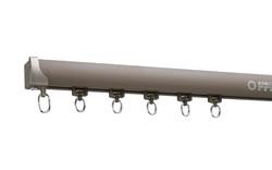cordless heavy duty ceiling nano ultra glider single aluminum curtain rails and rod