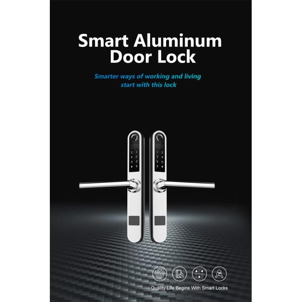 Замок развертки пальца пароля карты моды умный РФИД/алюминиевый стеклянный замок качания