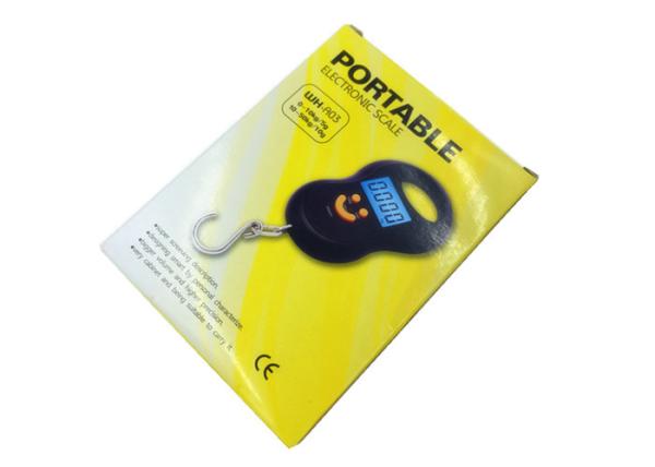50kg Max Capacity Portable Electronic Luggage Scale With Stainless Steel Hook