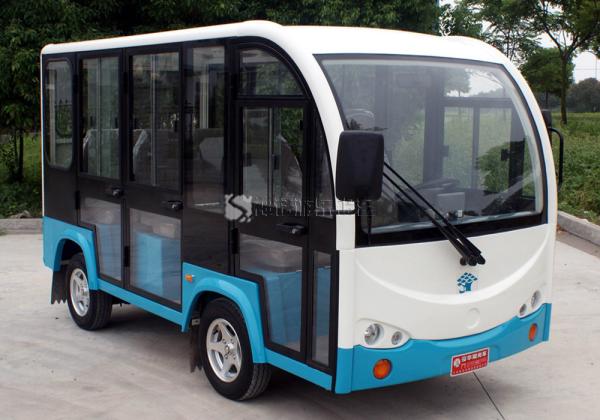 8 Seats Electric Sightseeing Car , Electric Tour Bus 30km / H Max Speed