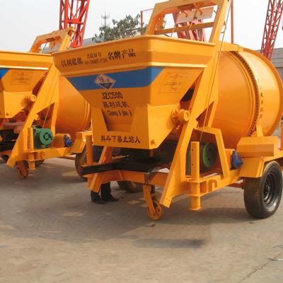 Small Easy Operation Type JZC500 JZC Concrete Mixer Self Loading 500L