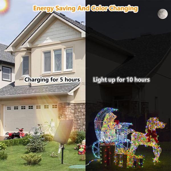100 200 300pcs LED Holiday Lights 1200MA Battery Party Wedding Decor
