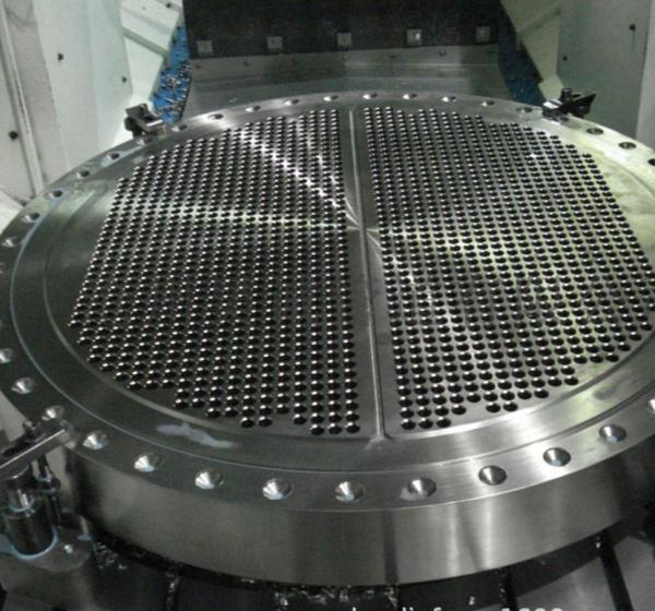 Stainless steel sanitary pipe for clean double tube sheet heat exchanger, stainless steel tube sheet