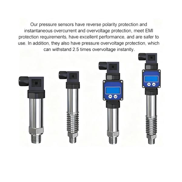 Industrial Pressure Sensor Suppliers 10~30V DC Pressure Transmitter 4-20ma Digital Pressure Transmitter 0 10 Bar Barometric Sensor Air & Water Transducer for Vacuum Best Price