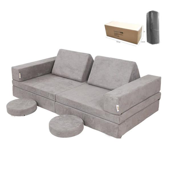 Modern Playroom Kids Foam Home Decoration Baby Kids Sofa Bed for Kids' Play Furniture