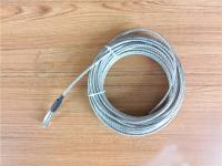 cabo galvanizado 7x19 da corda de fio de aço de 5.2mm com o revestimento brilhante do dedal