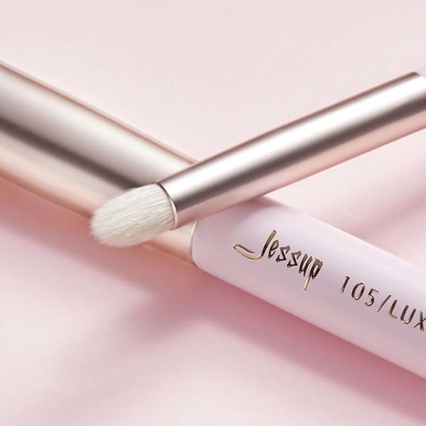 Jessup 20pcs Pro Makeup Brushes Set Aluminium Ferrule Wood Handle