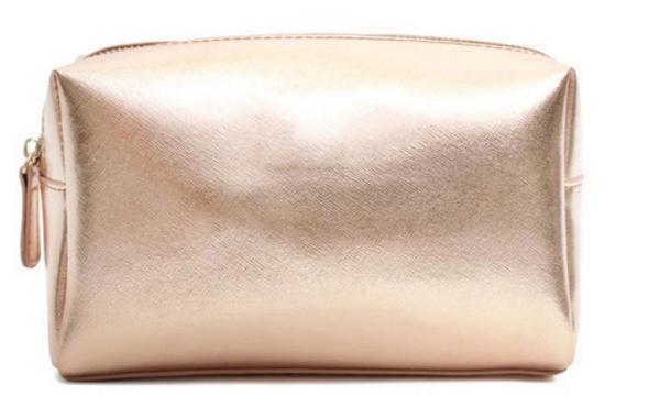 Stylish Waterproof PU Leather Portable Makeup Bag Custom Size Supported