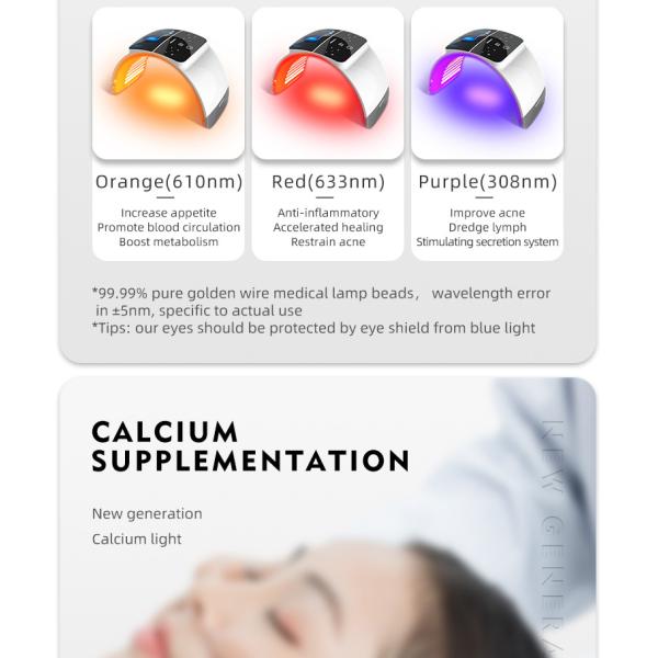 Salón de belleza PDT Máquina LED PDT de espectro múltiple Dispositivo de terapia de luz para el rejuvenecimiento de la piel