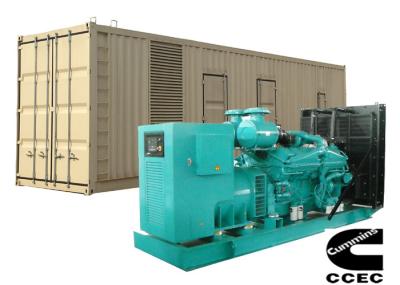 central elétrica diesel do dossel do recipiente do gerador de 1000KW Cummins com ATS