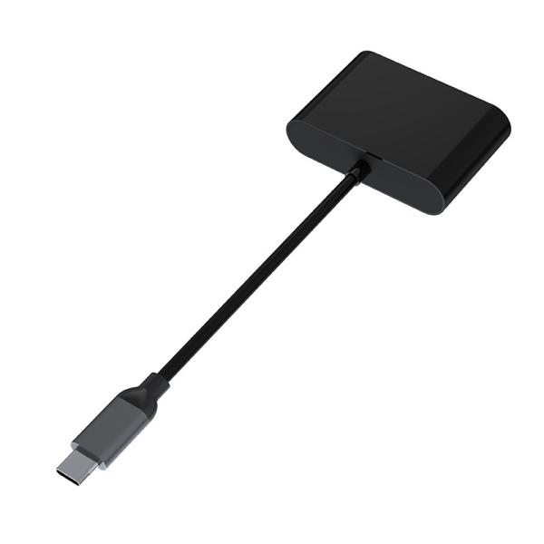 2 in 1 Thunderbolt 3 USB C To Hdmi VGA Output IMac Windows Universal