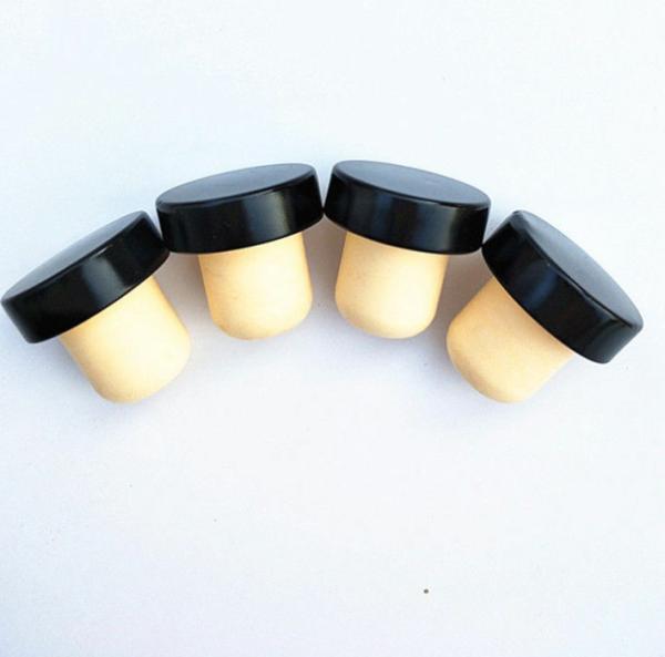 Wooden Cover for Healthy Lead-free Glass Bottle Wine Cork and Customized Bottles of Wine