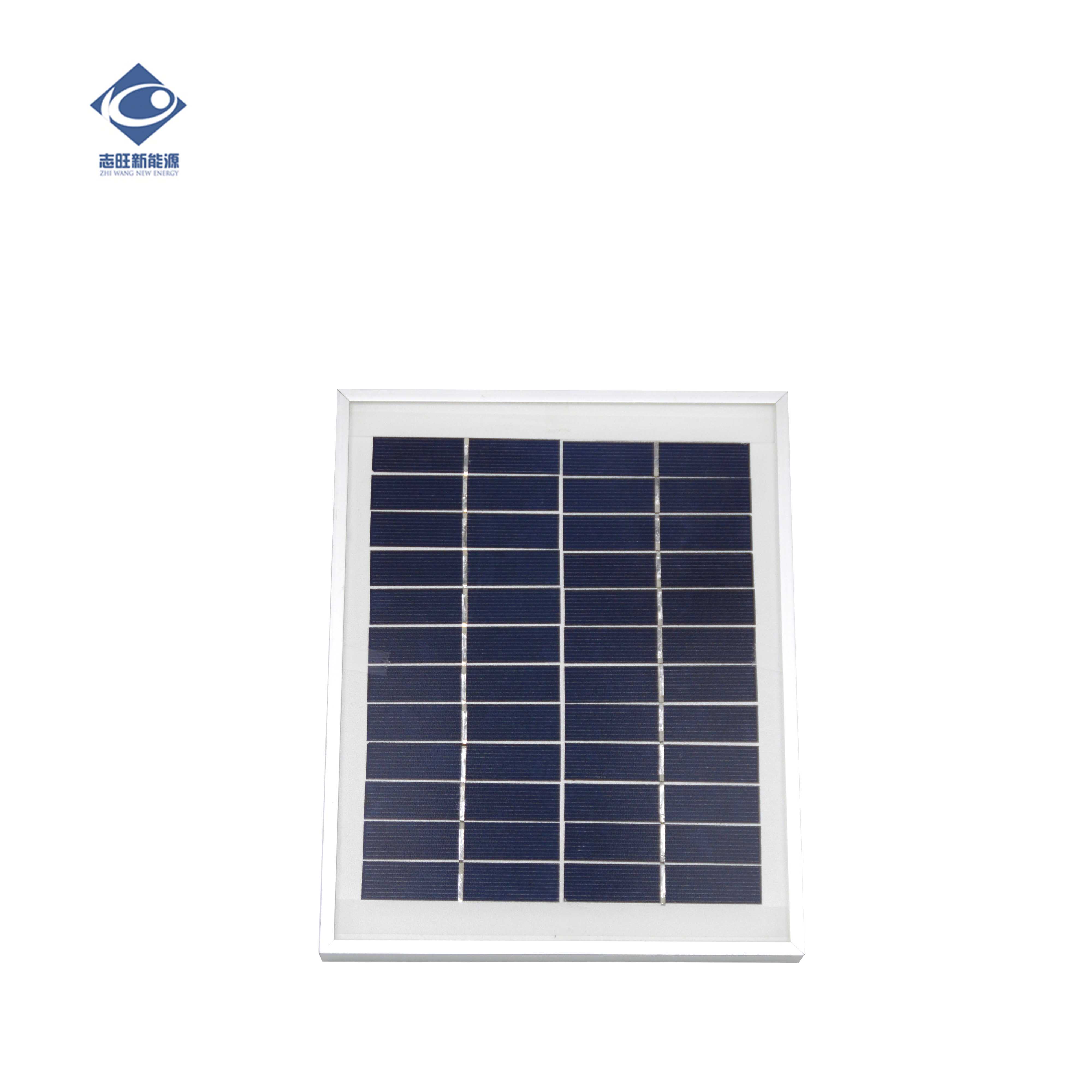 панель панели солнечной энергии ZW-5W-12V 12V 5W жилая солнечная фотовольтайческая