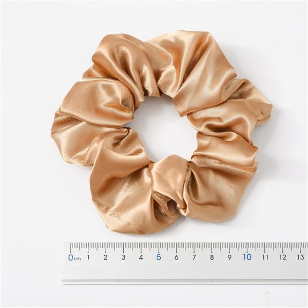 Satin Silk Hair Scrunchies Large Elastic Hair Ties Custom Printing 4.13 Inch