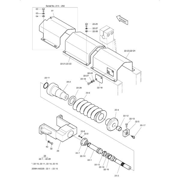 2274-1008BKT 2180-1254 2401-9242KT K9000480 9180-1001D2 Kit de scellés pour une excavatrice Doosan Solar 170-III