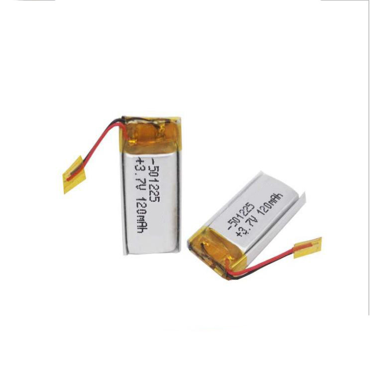 3,7 v 120mah Lipo 501225 перезаряжаемые батарей лития с соединителем