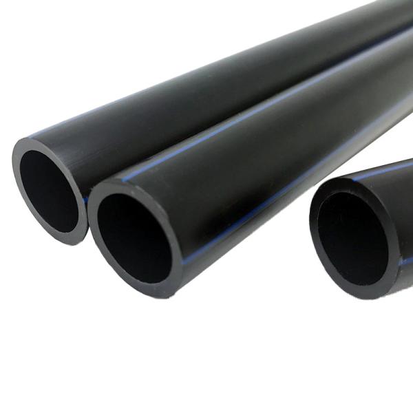 Tubo plástico de abastecimento de água PE preto PEAD Culvert para irrigação