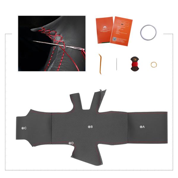 Custom Combinations Hand Sewing Steering Wheel Cover For Renault Laguna 3 Latitude Samsung SM5 SM7 2014 2015 2016 2017 2018