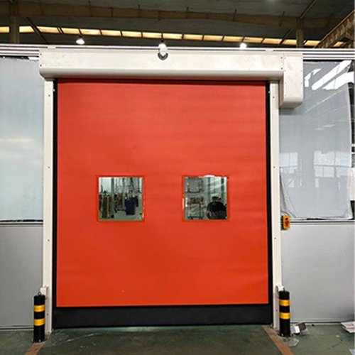 Self Repairing Reduce Downtime Industrial High Speed Zipper Door For Warehouse Internal Aisles