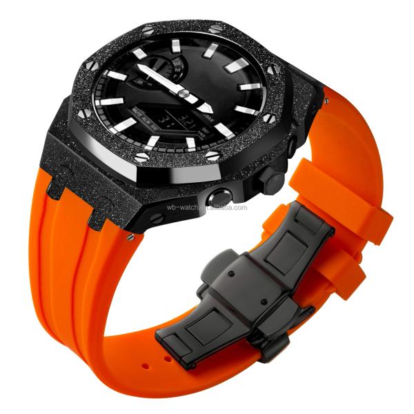 Casilla y banda de relojes de acero inoxidable para Casio Ga2100 G