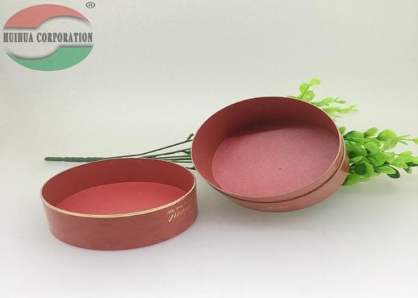 Tubo de papel vermelho da forma do cilindro que empacota para GV FDA do cosmético do presente