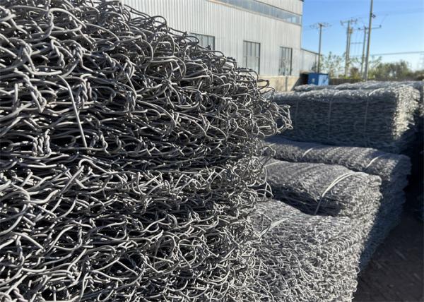 Galvanized Steel Gabion Mattress 60x80mm Mesh 220-240g/m2 Zinc Coating