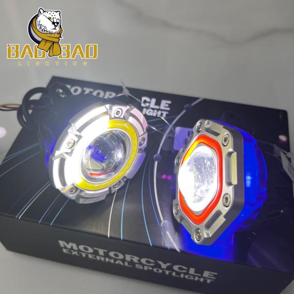 Luces Lights Projector Lamp White Yellow RGB Fog Lights For Motorycle Motos
