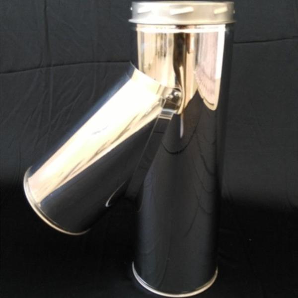 Air Insulated Exterior Wood Stove Pipe Superior Performance High Safety