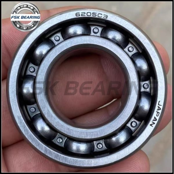 China FSK 6205C3 Deep Groove Ball Bearing ID 25mm Car And Motorcycle Engine Gearbox Bearing