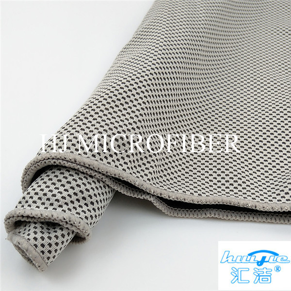 Customized Microfiber Cleaning Cloth Towel Grey Color Square Shape Bath Beach Towel 40*60cm