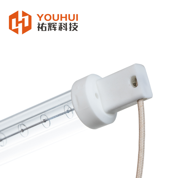 High Efficiency Gold Coated Quartz Heating Element Halogen Infrared Lamp with 1s Response Time and 1100-2600°C Filament Temperature