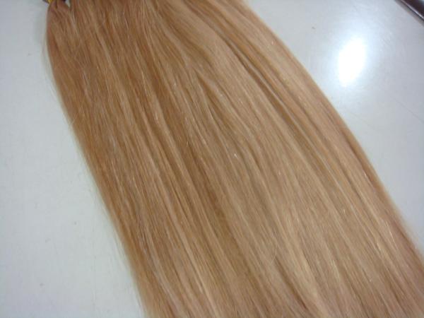 Extensions de cheveux blonds en lot et closure raides 100 grammes