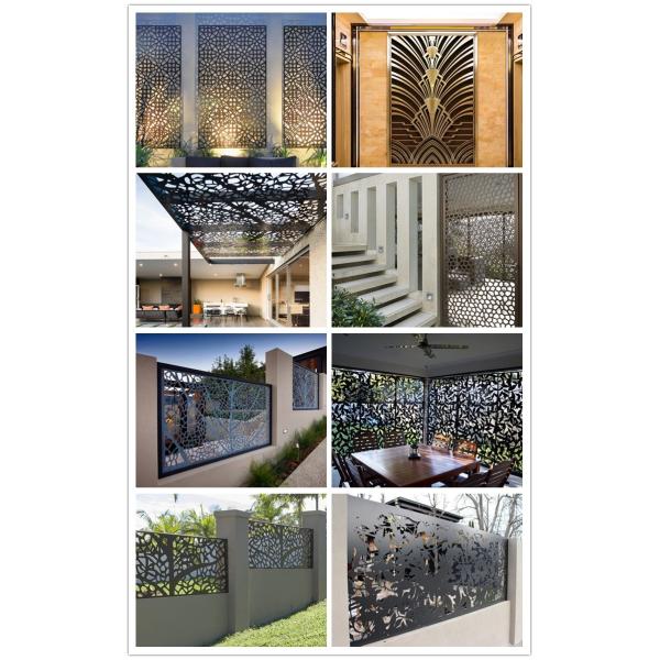 Garden Metal Laser Cut Screen Art Decor Stainless Steel Decorative Panels