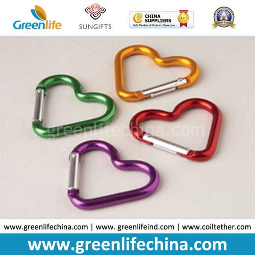 Custom colorful aluminum metal ring rabbit head carabiners from direct Shenzhen China best price